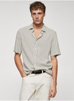 Buy Dot Print Regular Fit Shirt in UAE