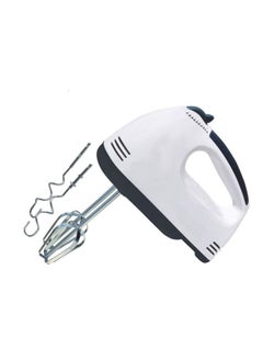 Buy Electric Hand Mixer and Blenders with Chrome Beater and Dough Hook Stainless Steel Attachments for Cake Egg Bakery in UAE