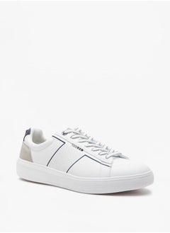 Buy Men'S Textured Casual Sneakers With Lace-Up Closure in UAE