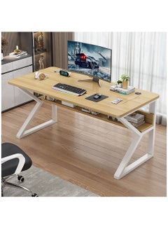 Buy Gaming Desk, Computer Table with USB Charging Ports, Computer Desk for Home Office Gaming(100x76x60cm) in Saudi Arabia