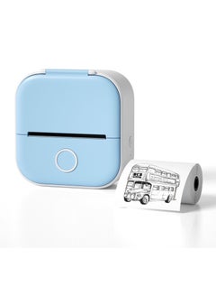 Buy Pocket Sticker Printer T02 Mini Pocket Thermal Printer  Wireless Bluetooth Photo Printer for DIY Journal Notes Memo Photo Mini Receipt Printer Compatible with iOS & Android in UAE
