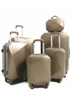 اشتري 6-Piece ABS Spinner Luggage Trolley Set في السعودية