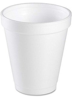 Buy 50 Pcs White Foam Cup, 6 oz Capacity (2 Pack of 25) in UAE