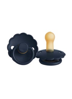 Buy Pack Of 1 Daisy Latex Baby Pacifier 6-18M Dark Navy - Size 2 in Saudi Arabia