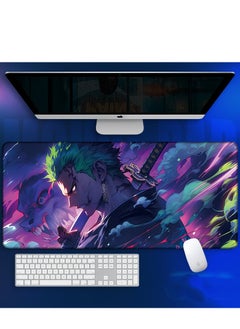 Buy Anime One Piece Mouse Pad, Extended Large Gaming Mouse Pad, Non-Slip Rubber Base And Stitched Edge Desk Pad For Computer Home Office Work And Study in Saudi Arabia