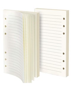 Buy Refill Lined Paper, A6 Refill Paper, 6-Holes Inserts 160 Sheets (320 Pages) for A6 Binder Refillable Journals Notebooks in Saudi Arabia