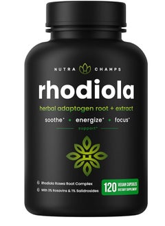 Buy Rhodiola Rosea Extract Supplement | 300mg Vegan Pills 60 Caps in Saudi Arabia