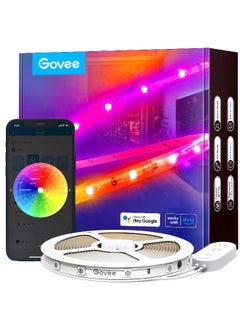 Buy Wi-Fi + Bluetooth RGBIC LED Strip Lights with Protective Coating Multicolour 2.64 x 6.38 x 6.93 Inch H619A in Saudi Arabia