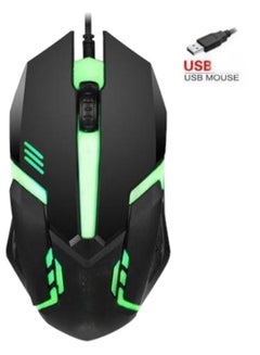 Buy M12 RGB Wired Office Mouse With Colorful Light in Saudi Arabia