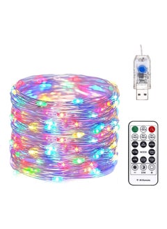 Buy Tycom LED Fairy Lights USB Operated, Waterproof Twinkle String Lights, Copper Wire Dimmable Firefly Lights with Remote Control Timer,30 Meter 600 Lights Mix Color in UAE