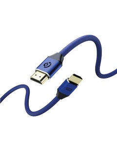 اشتري 8K Hdmi To Hdmi Braided Cable 2 Meter Length Navy Blue في السعودية