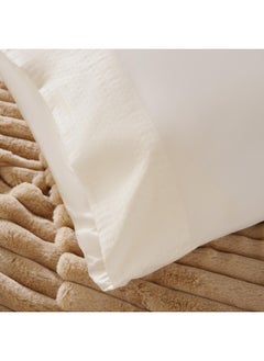 Buy Elegance 3-Piece Duvet Cover Set 260X220Cm - Cream in UAE