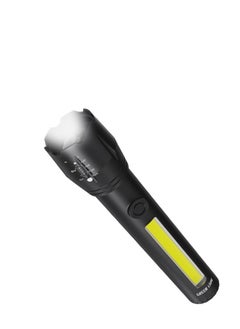 Buy Green Lion 2 in 1 Adjustable Torch 3W LED 130lm 1200mAh - Black in UAE