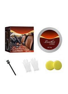 Buy Leather Clean-er and Conditioner Kit, Multipurpose Furniture Salve Leather Easy to Use Leather Conditioner for Couch Leather Scratches Cracks Repair Car Seats, Clothing, Shoes Leather Recoloring Balm in UAE