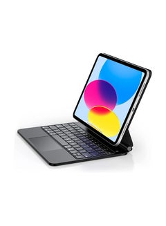 Buy ESR Rebound Magnetic Keyboard Case iPad Keyboard Case Compatible with Ipad 10 2022 Easy Set Floating Cantilever Stand Springy Backlit Keys Precision Multi Touch Trackpad in UAE