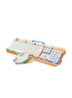 Buy Wired USB Lighting Mechanical Feel Computer Keyboard Mouse Sets for PS4/PS3/Xbox One and 360 Gaming Keyboards in Saudi Arabia