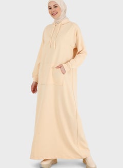Buy Hooded Pocket Detail Dress in UAE