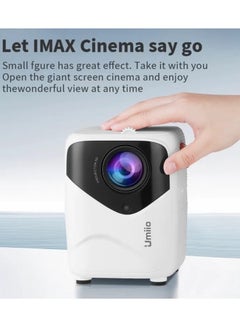 Buy Umiio Q1 Android HDMI Video Projector 5G WiFi Bluetooth 5M Projection Distance FHD Resolution Portable Outdoor Movie Projector in UAE