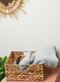 Buy Set Of 2 Grey Tassel Hand & Bath Towel in UAE