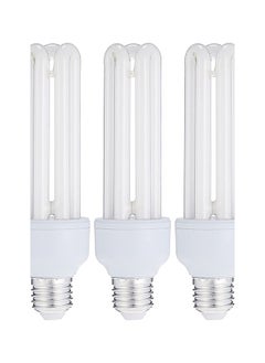 Buy 3-Piece Energy Saver T4 Clfi Energy Saver 23W Screw Base E27, 1380 Lm Cool Day Light 6500K Bulb in UAE