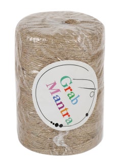 اشتري 200 Meter Thick Jute Thread 3 Ply Rope for Gifts And Decoration في الامارات