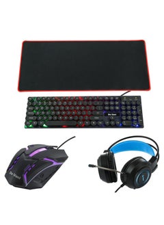 Buy 4-In-1 Combo set Keyboard And Mouse with Headphone and Mouse pad in Saudi Arabia