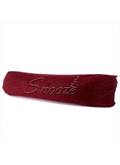 اشتري Long Pillowcase Jakared microfiber Dark red في مصر