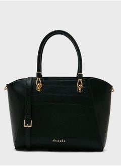 Buy Croc Effect Panel Tote Bag in Saudi Arabia