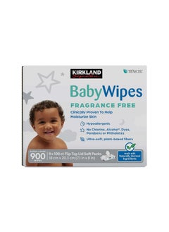 Buy Signature Baby Wipes Fragrance Free 900 Count in UAE