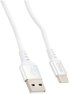 Buy Ivon 2066 type-c fast cable charger and data transfer; 2.4a, 1m- white, USB in Egypt