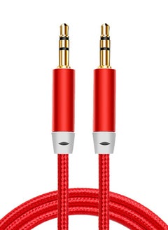 Buy Aux Cable 1 Meter - Red in Saudi Arabia