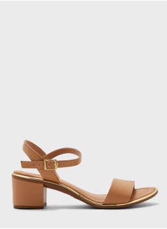 Buy Ankle Strap Mid Heel Sandals in Saudi Arabia