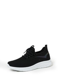 Buy Cobblerz Men's Lace-up Low Top Sneakers BLACK in Saudi Arabia