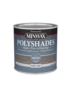 Buy Polyshades One Step Stain and Polyurethane Finish Gloss Slate 0.5pt 214984444 in Saudi Arabia