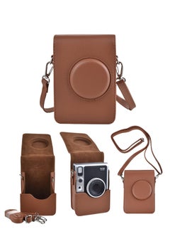 Buy Case for Instax Mini EVO - PU Leather Protective Bag with Adjustable Strap, Durable and Stylish Camera Cover Fujifilm EVO, Convenient Classic Design Photography Enthusiasts in UAE