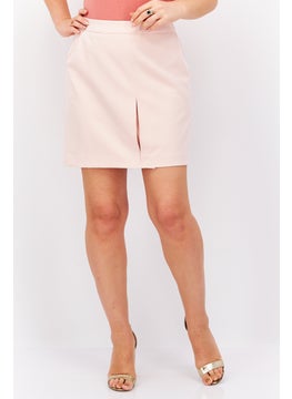 اشتري Women Plain Mini Skirt, Light Pink في الامارات