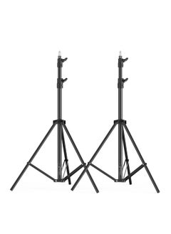 Buy COOPIC L280 280cm/2.8m Heavy Duty Aluminum Alloy Photo Studio Light Stand  with 1/4" Screw  2-pack for Strobe Lights, Studio Kits, Flash, LED Video Light, Softbox, Reflectors, Umbrella. in UAE