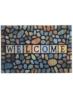 اشتري Anti Slip Heavy Duty Door Mat Thick Non-Slip Rubber Back Welcome Indoor Outdoor Washable Doormat Entryway Mat for Front Door Back Door Home Décor Mat Door Entrance Yard Corridor Office في الامارات