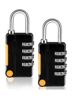اشتري Combination Padlocks, Luggage Lock Suitcase Locks, 2 Pack Small Waterproof Padlocks, 4 Digit Code Security Locks for School Gym Locker, Gate, Shed, Tool Boxes, Fences في السعودية