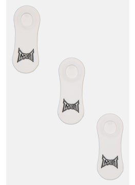 اشتري Men 3 Pairs Round Invisible Socks, White في الامارات