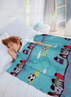 Buy Football Print 2-Piece Comforter Set - 100x120 cm in UAE
