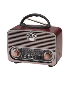 Buy Radio NS-8092BT Wireless Rechargeable Radio Fm Classsic in Saudi Arabia