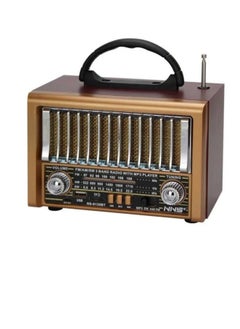 Buy Radio NS-8135BT Wireless Rechargeable Radio Fm Classsic in Saudi Arabia