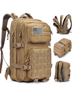 Buy 45L Military Tactical Backpack 3 Day Assault Survival Molle Pack Bug Out Bag Fishing Outdoor Mountaineering Hiking Camping Multi-Function Backpack Rucksack in UAE