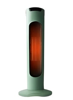 Buy Vertical Heater With Italian technology Heater Home Energy-saving , (green-2000W) high-power, instant heating, ABS+ ceramic heating ,  3-position , Anion purification heating comfortable and healthy , 270° wide Angle shaking head supply large area heating Balanced in Egypt