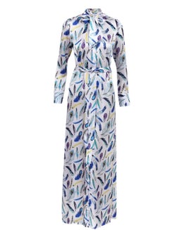 Buy Jana Bow Dress Feather Printed in Egypt