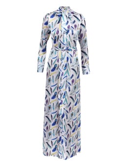 Buy Jana Bow Dress Feather Printed in Egypt