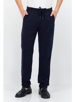 اشتري Men Regular Fit Solid Pant, Navy في السعودية