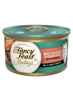 Buy Y Feast Wet Cat Food, Medleys Wild Salmon Florentine With Garden Greens In Delicate Sauce  (Pack Of 24) 3 Oz. Cans in Saudi Arabia