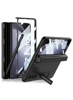 Buy Case for Samsung Galaxy Z Fold 5 Case, Built with Screen Protector Shockproof Cover Case for Fold 5, with Kickstand and Pen Slot Hinge Protection. Note: Not Include the Pen in UAE